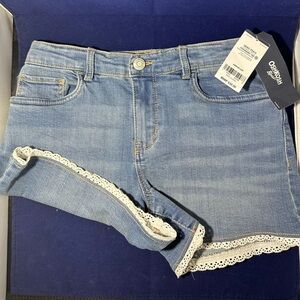 OshKosh B'gosh Lace Trim Denim Jeans Size 12